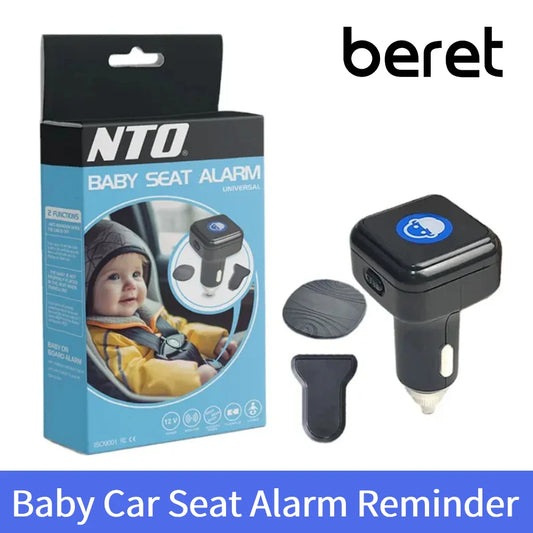 New Baby Car Seat Alarm Reminder Car Baby Seat Pad Alarm System Baby in Car Reminder Warning with Light and Sounds Remind